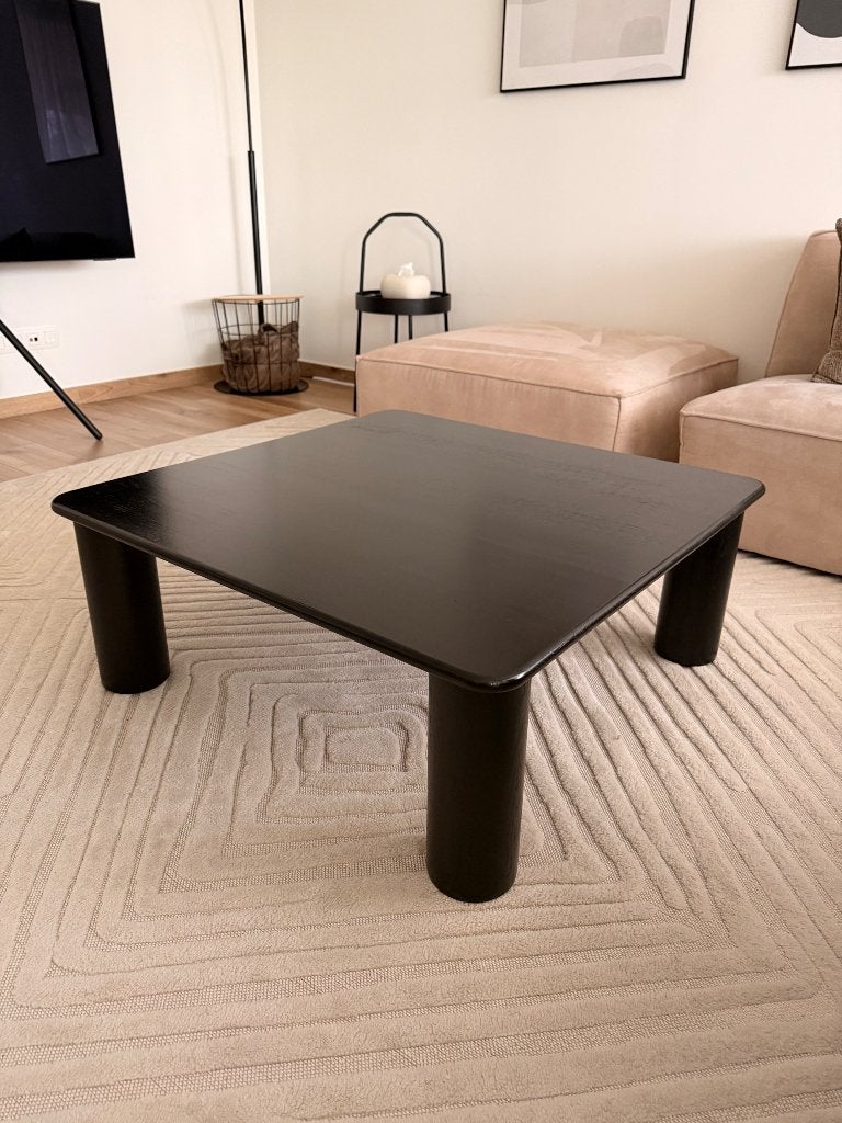 Salontafel Didi Westwing Zwart Hout, Ophalen, 50 tot 100 cm, 50 tot 100 cm, Zo goed als nieuw