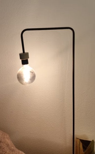 Moderne vloerlamp, Ophalen, Gebruikt, Hout, 100 tot 150 cm