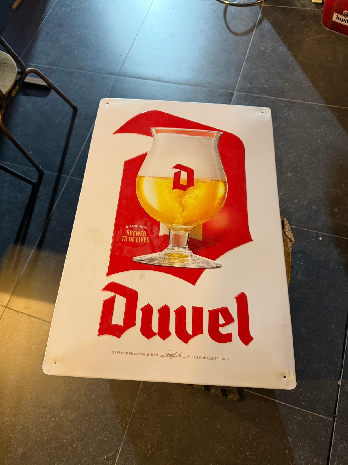 Verschildere reclames bier borden, Verzamelen, Ophalen, Zo goed als nieuw, Reclamebord, Plaat of Schild, Overige merken
