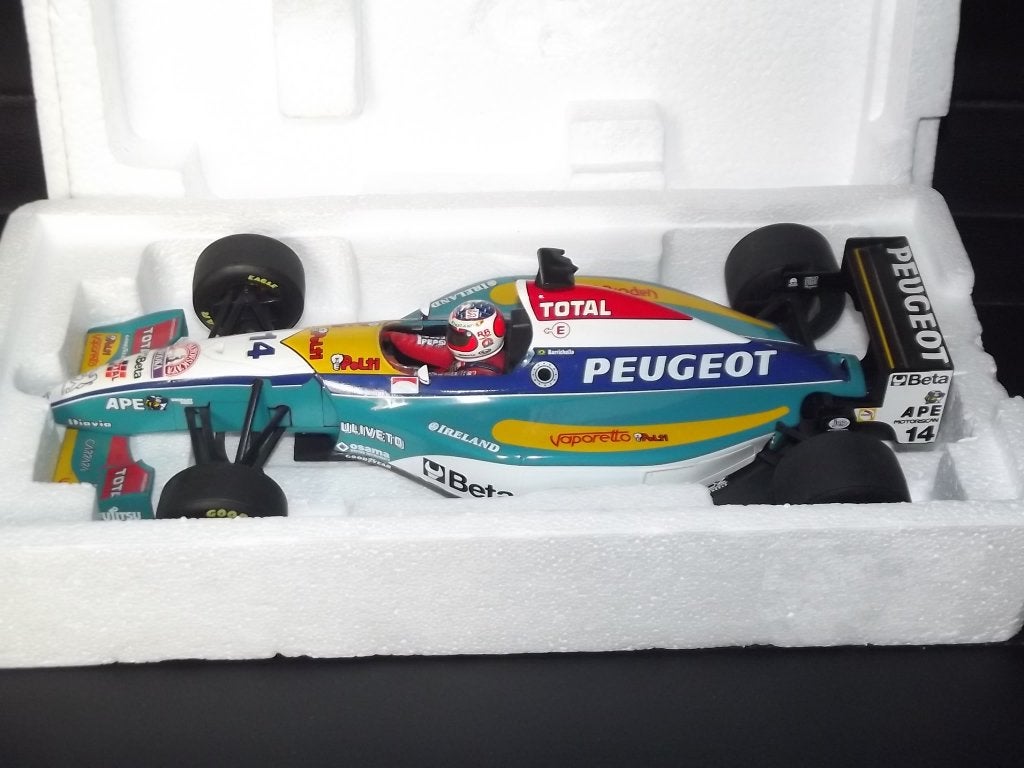 F1 Jordan Peugeot 195 échelle 1/18 - Rubens Barrichello, Enlèvement ou Envoi, Comme neuf, Voiture, MiniChamps