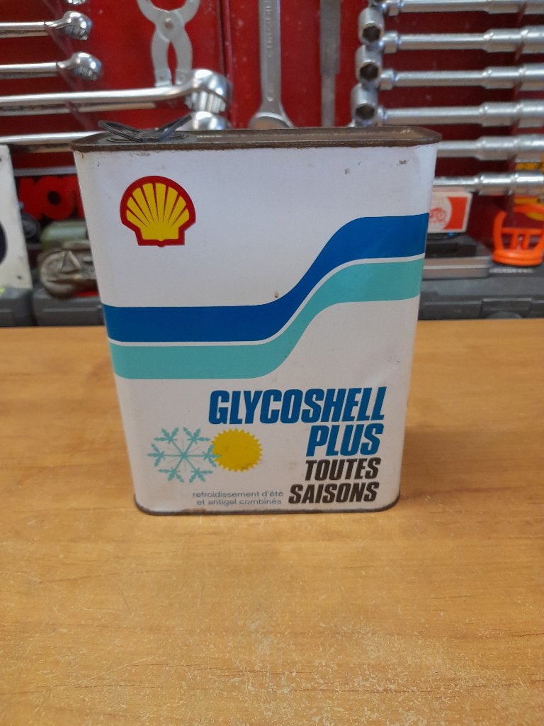 ancien bidon huile vide shell glycosshell plus, Envoi, Utilisé, Autres types