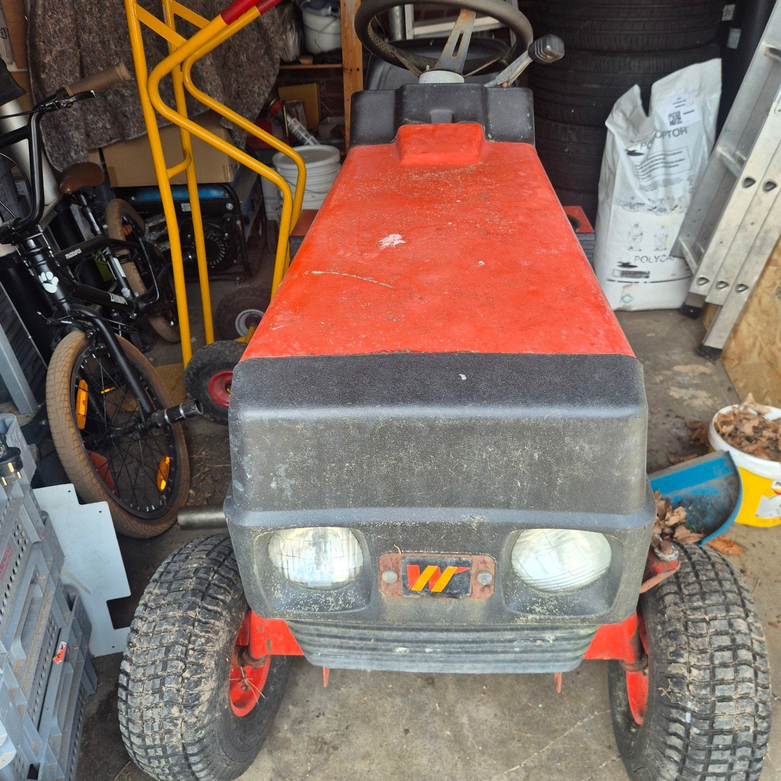Tracteur tondeuse westwood, Enlèvement