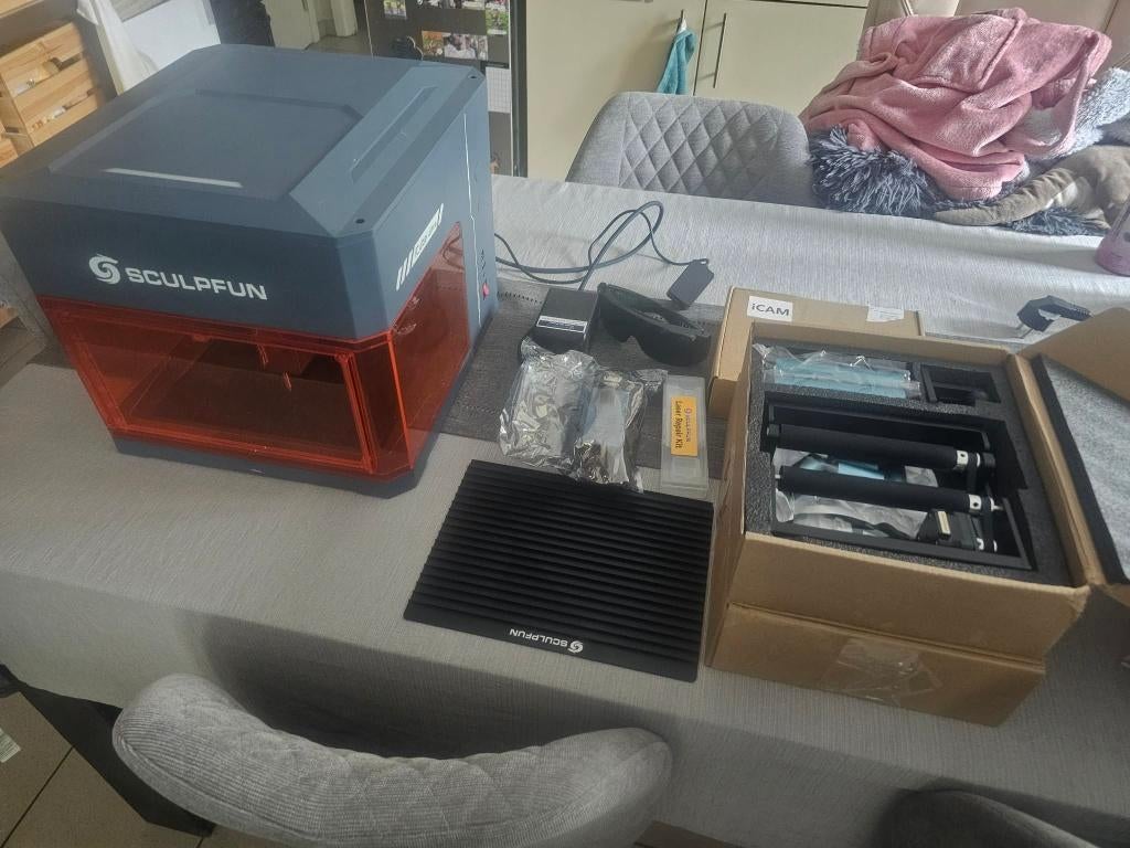 Graveur laser sculpfun icube ultra complet, Enlèvement, Utilisé