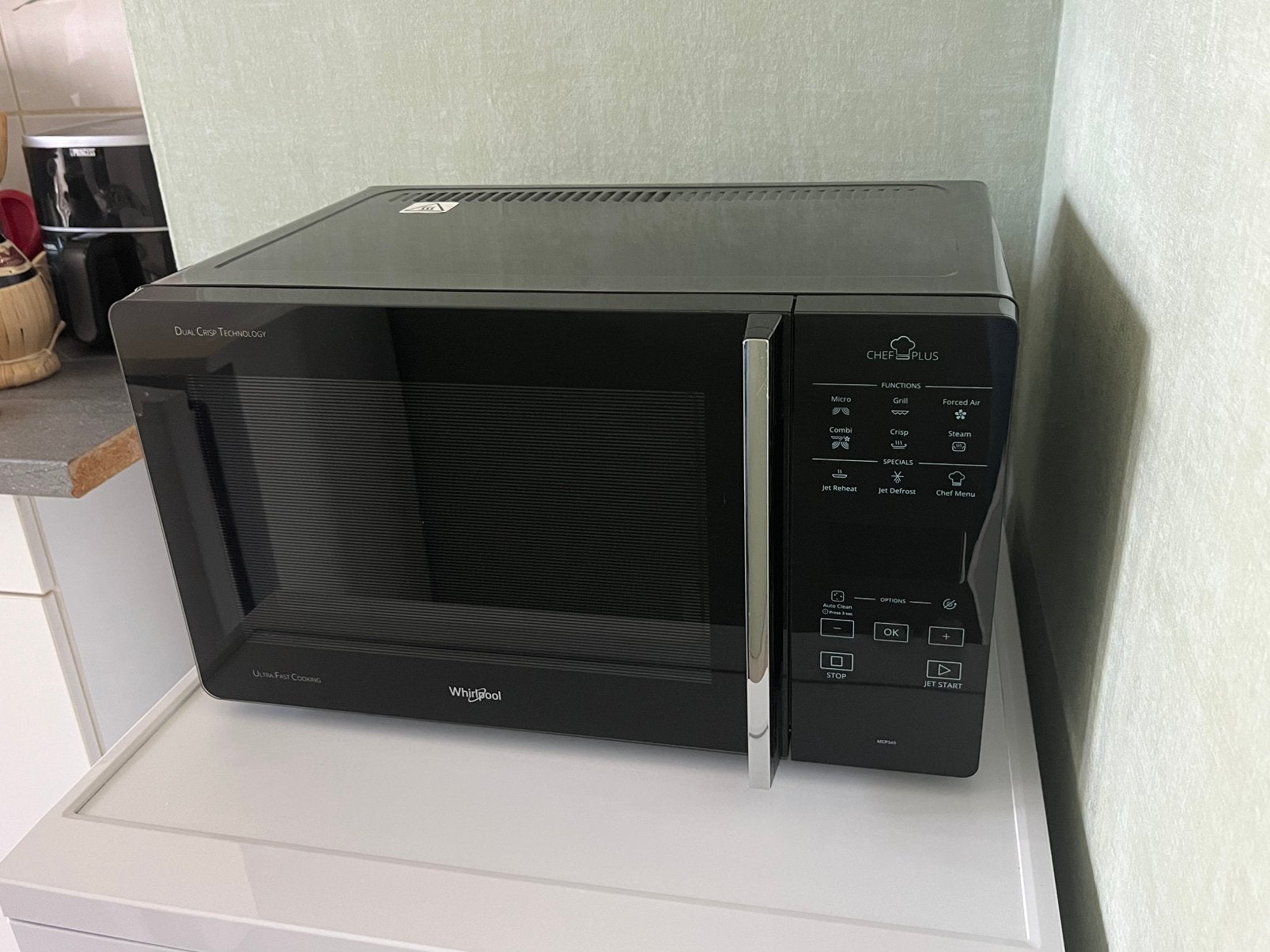 Micro-ondes Whirlpool, Enlèvement, Comme neuf, À Poser, Four à micro-ondes combiné