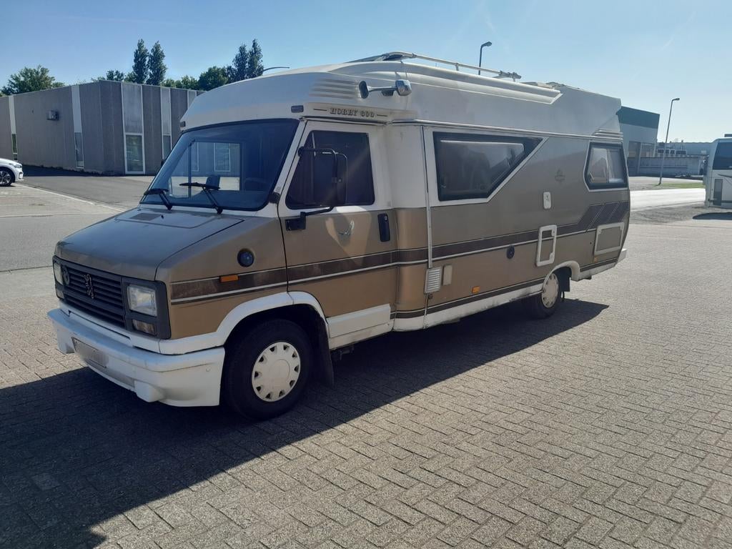 Peugeot j5 hobby 600 mobilehome, Caravans en Kamperen, Mobilhomes, Hobby, Vloeistofverwarming, Treinzit, Particulier