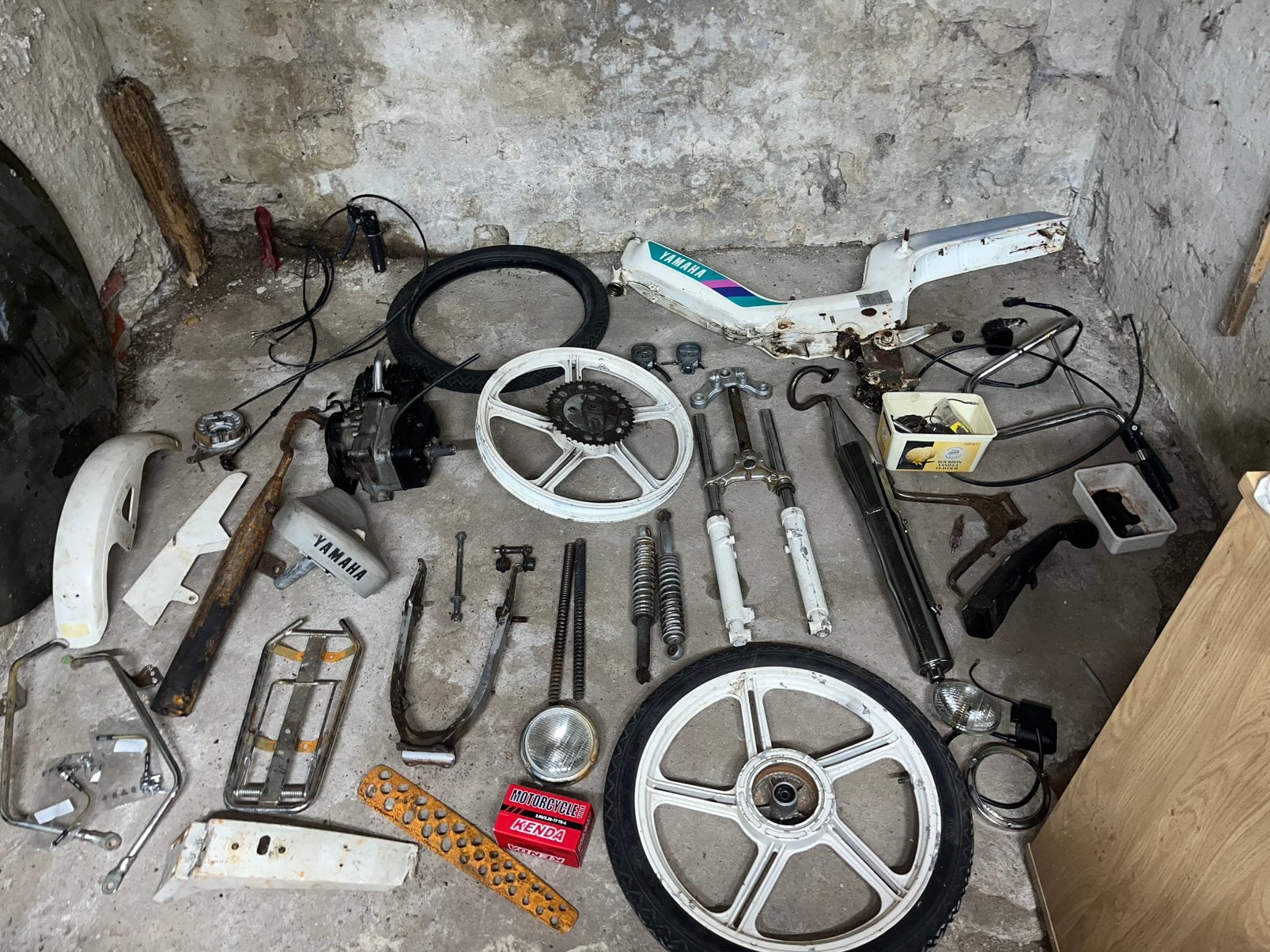 Lot 2 Yamaha Yamy, Fietsen en Brommers, Ophalen, Gebruikt, Blok, Yamaha