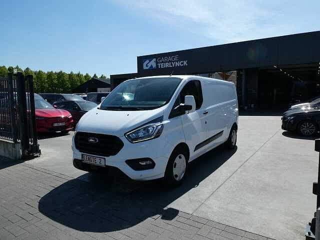 Ford Transit Custom 320L L2 2.0 TDCi 130pk 3pl Trend Camera, Auto's, 94 kW, Euro 6, 128 pk, Wit