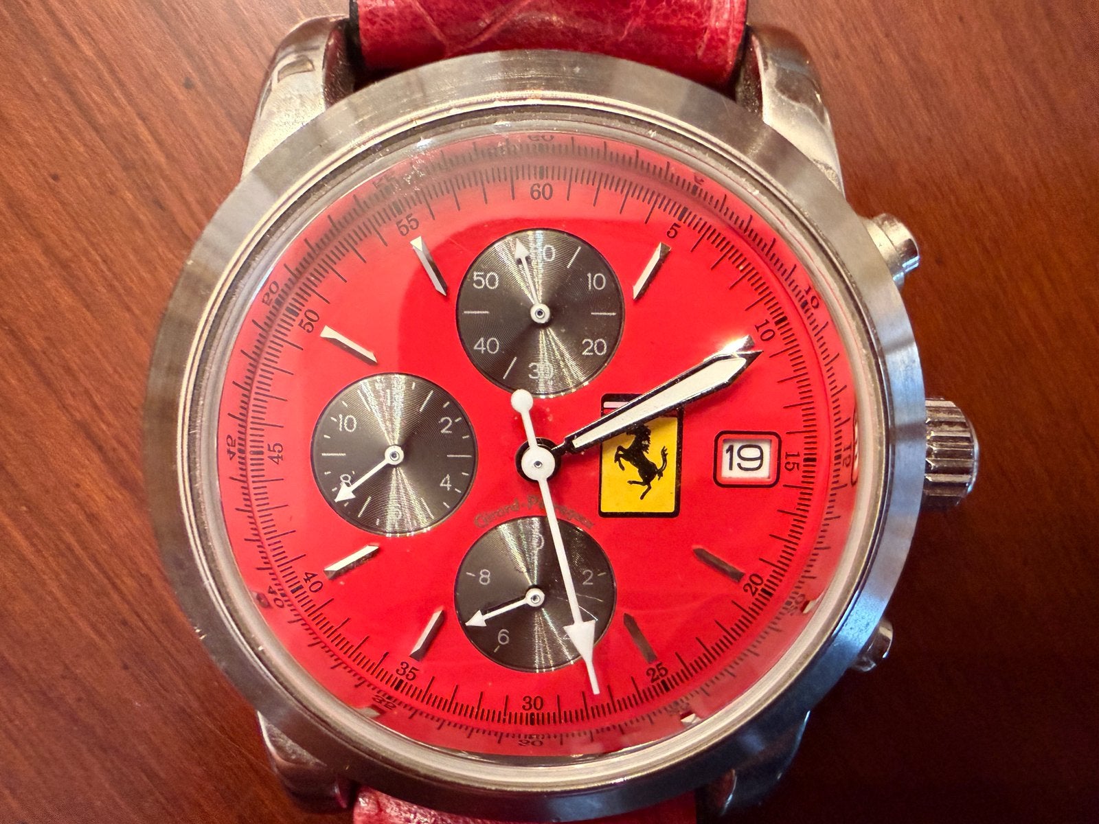 Herenhorloge FERRARI, Handtassen en Accessoires, Horloges | Heren, Ophalen of Verzenden, Nieuw, Leer