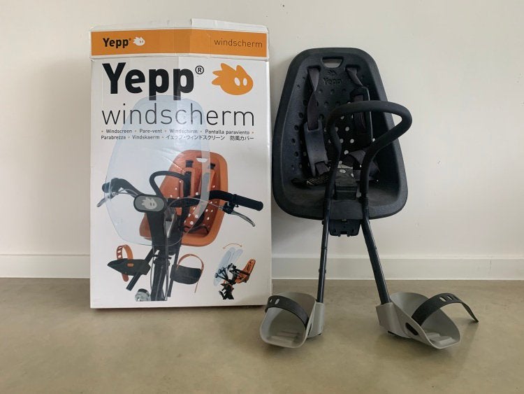 Thule / Yepp Mini Fietsstoeltje Voorop + Windscherm (nieuw), Ophalen, Zo goed als nieuw, Voorzitje