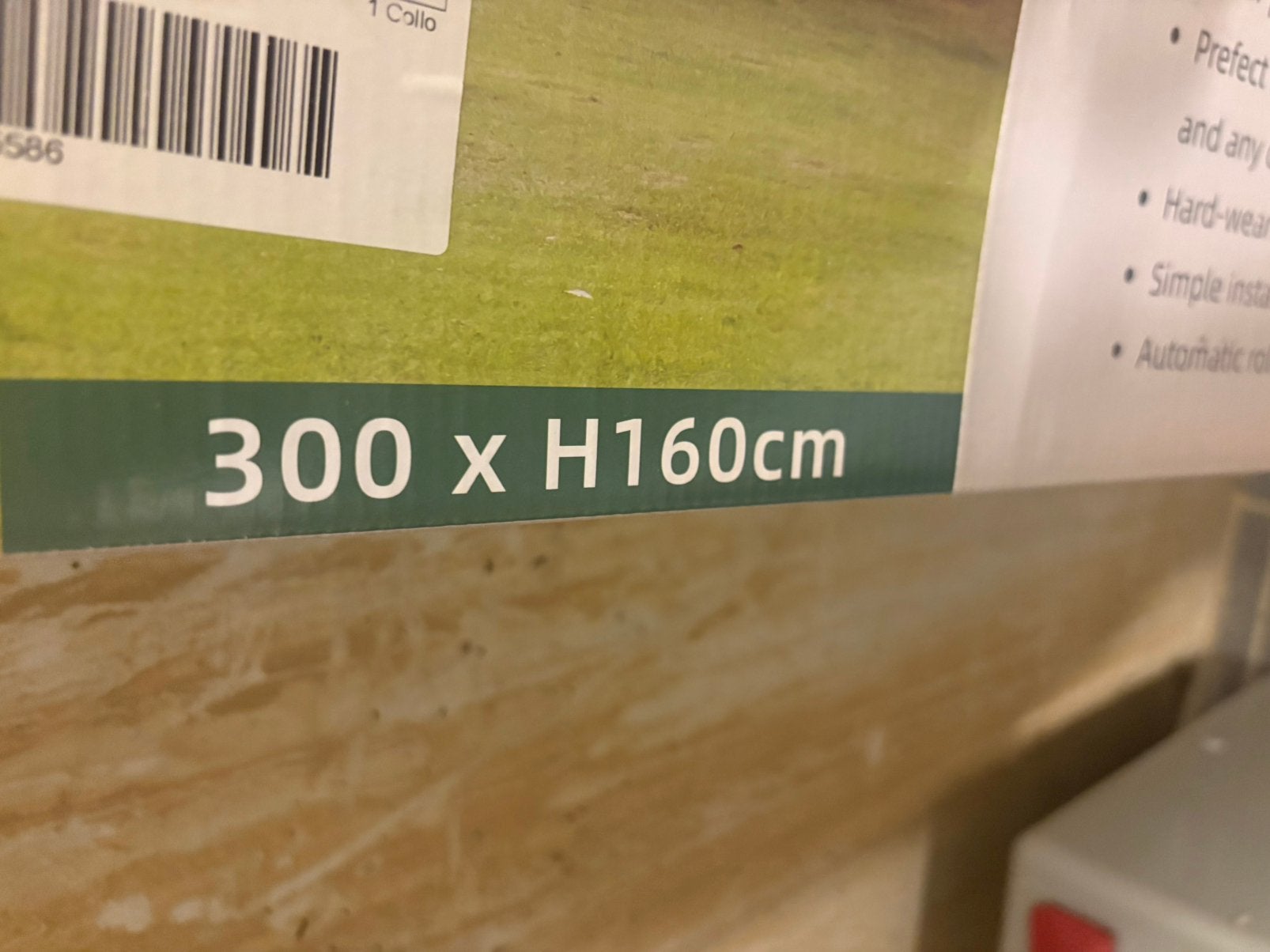 Windscherm 300 /160, Doe-het-zelf en Bouw, Ophalen, Zo goed als nieuw
