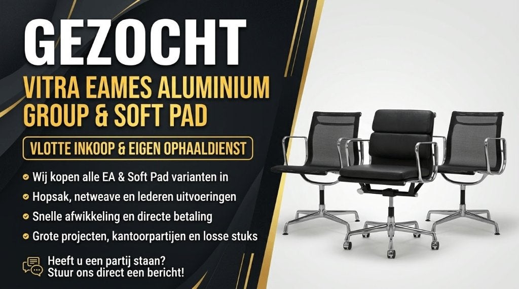 Wij kopen Vitra .03 & Eames EA stoelen – ook grote partijen, Huis en Inrichting, Gebruikt, Overige kleuren, Ophalen of Verzenden