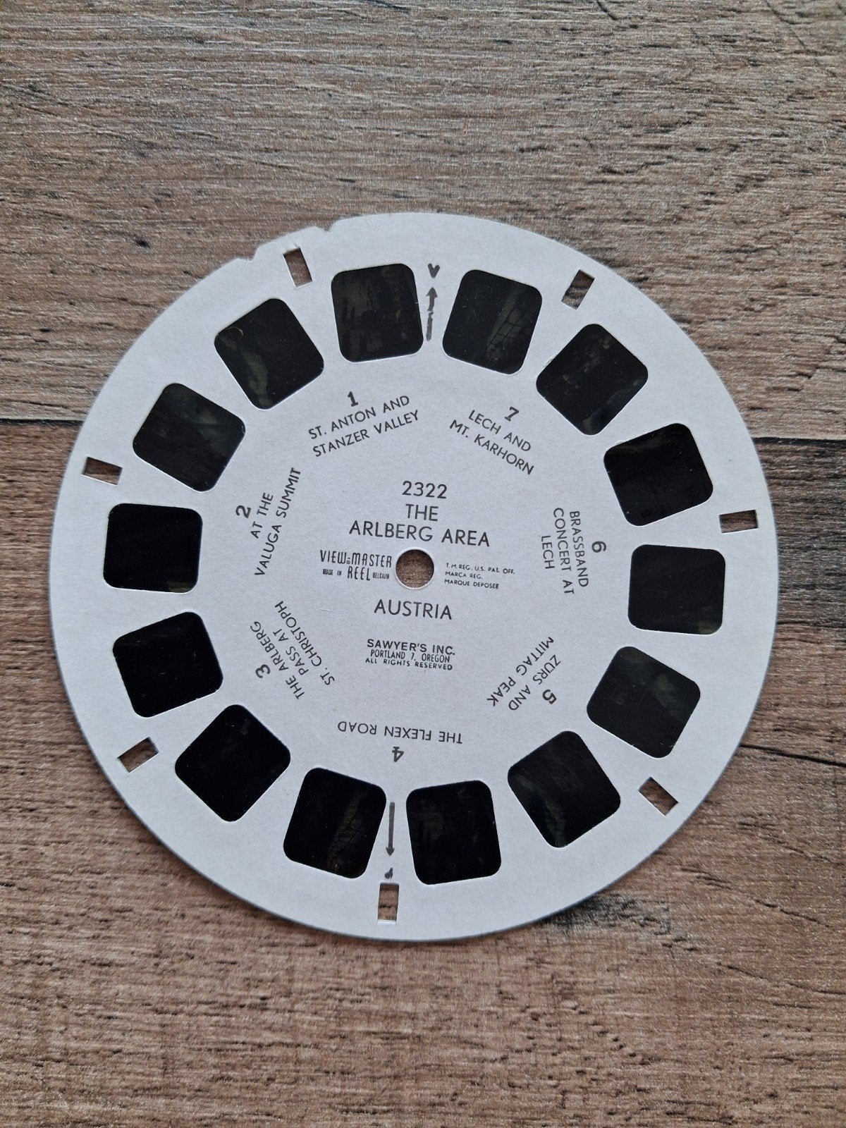 view-master : austria, the arlberg area 2322, Verzenden
