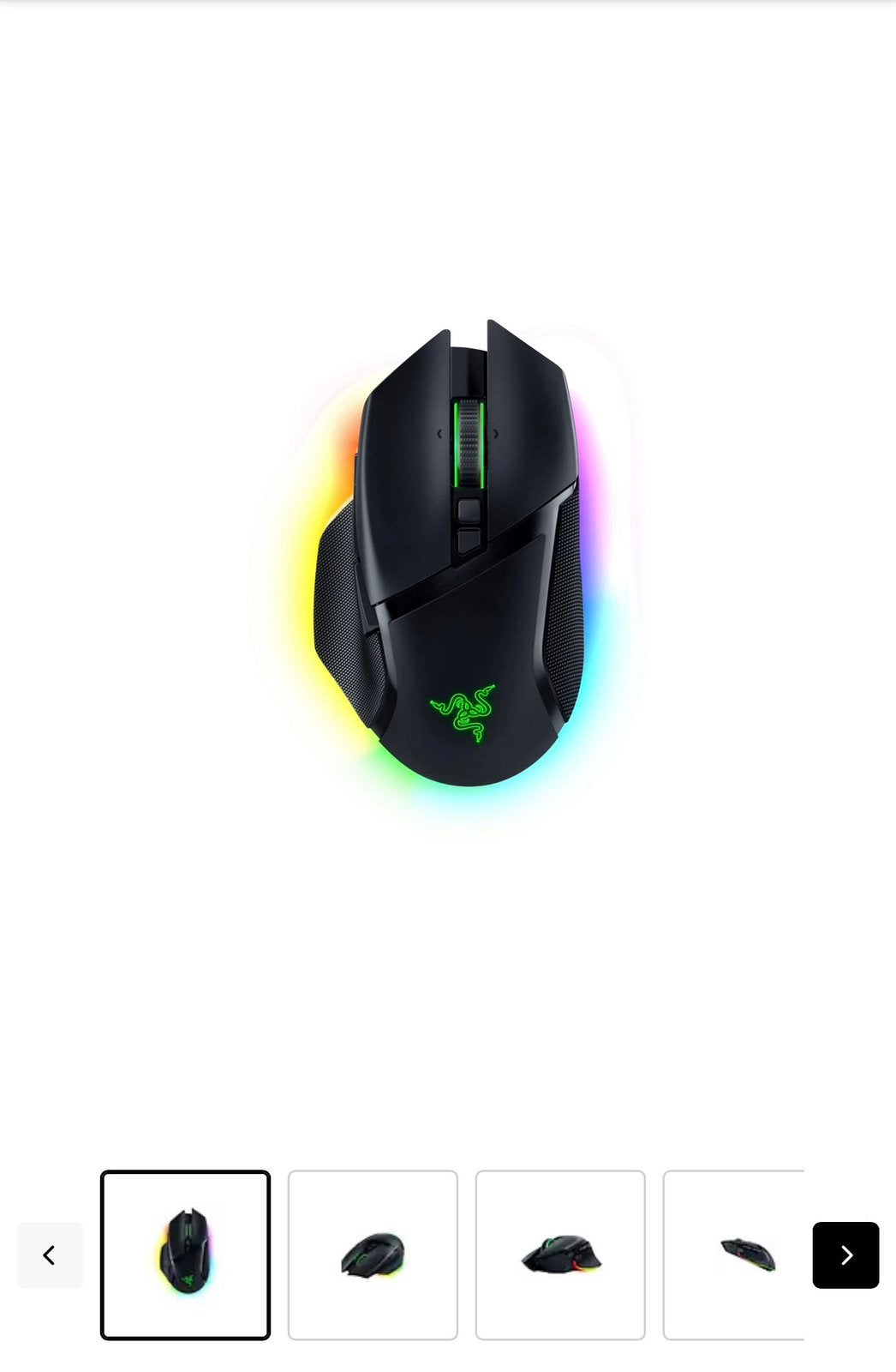 RAZER Draadloze gaming muis Basilisk V3 Pro Zwart, Computers en Software, Ophalen of Verzenden, Zo goed als nieuw, Muis, Gaming muis