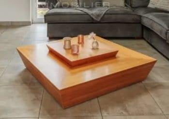 Table de salon, Maison & Meubles, Tables | Tables de salon, 100 à 150 cm, Enlèvement, Utilisé, Autres essences de bois