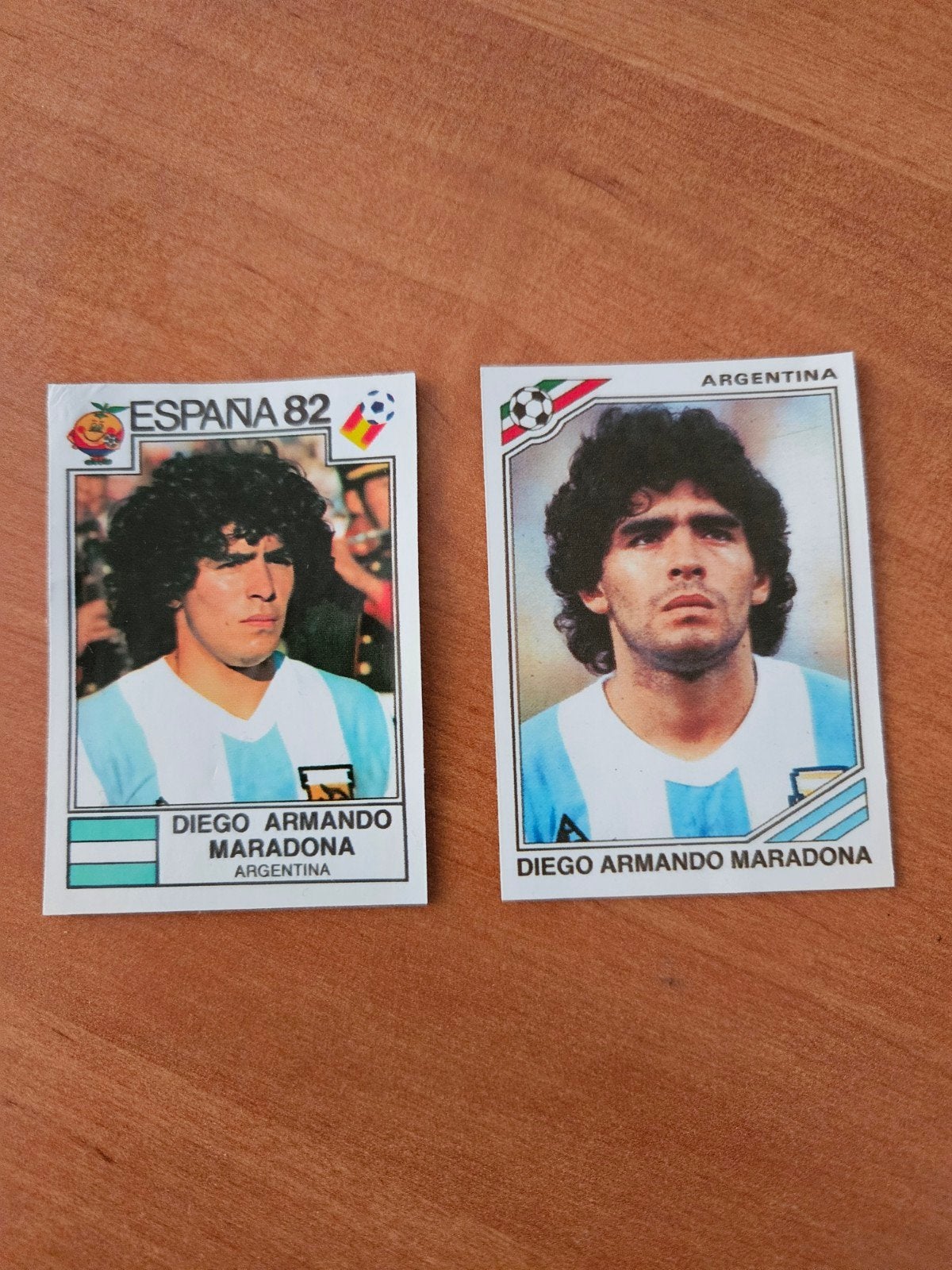 2x stickers Maradona panini replica set, Ophalen of Verzenden, Nieuw, Sticker
