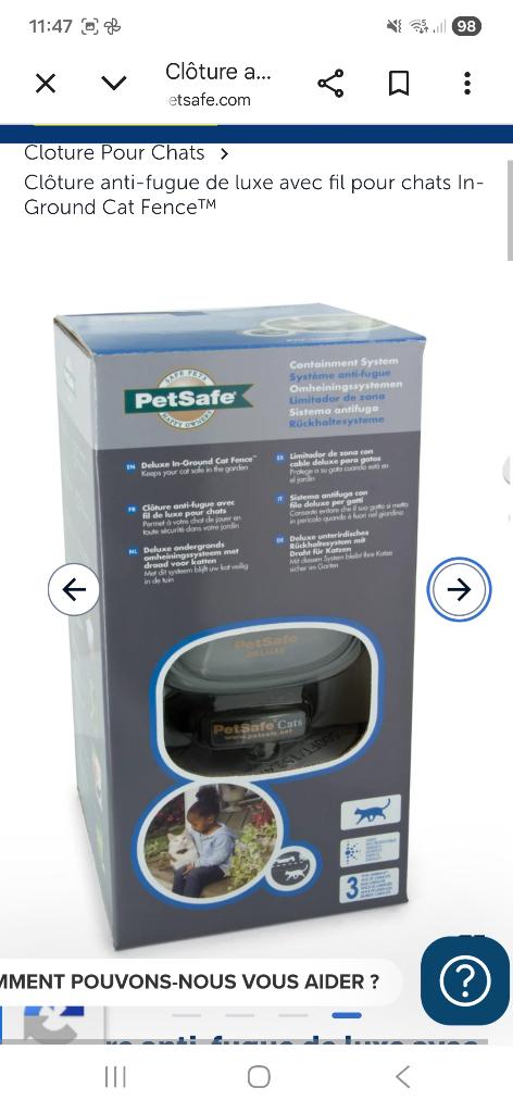 Cloture anti fugue de luxe petsafe, Enlèvement, Comme neuf
