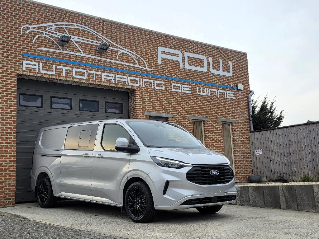 Ford Transit Custom Limited - 2025 NIEUW 0KM - DubCab 5Zits, Auto's, Stof, 2500 kg, 170 kW, USB