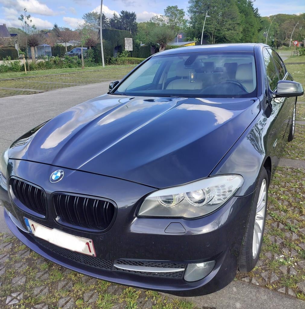 BMW 530d F10 sport automaat 2102 euro 5 keuring VVK mogelijk, Auto's, BMW, Automaat, Euro 5, Beige, Overige kleuren