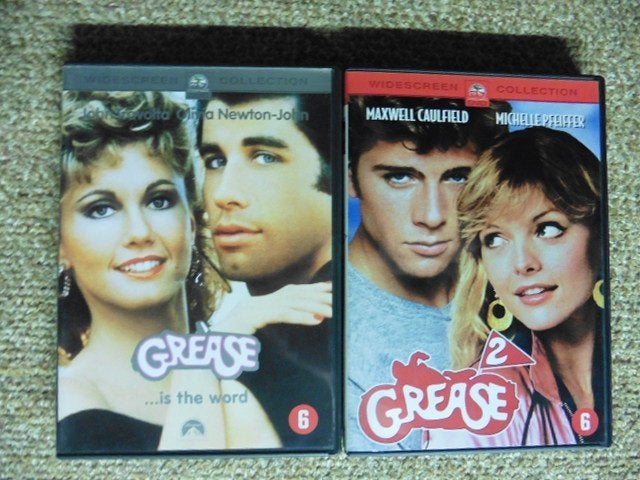 Grease (1978) + Grease 2 (1982) dvd Voordeelpakket, CD & DVD, DVD | Classiques, Enlèvement ou Envoi, Anglais, Comédie, 1980 à 2000