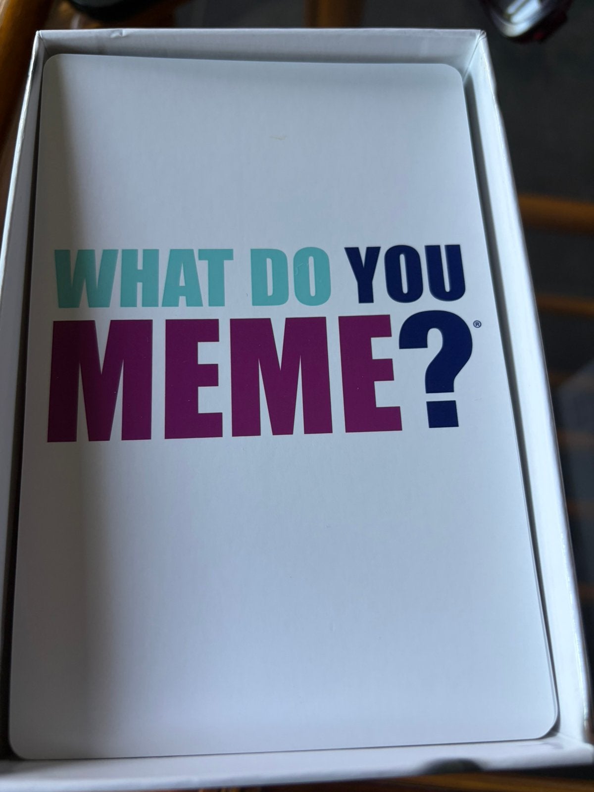 What do you meme?, Hobby en Vrije tijd, Gezelschapsspellen | Overige, Ophalen of Verzenden, Zo goed als nieuw