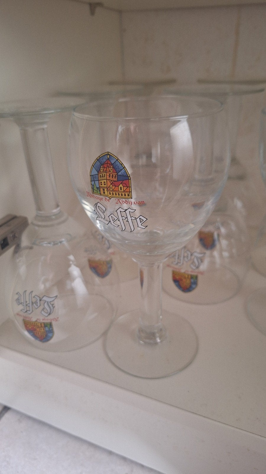 Service de 6 verres à bière d'abbaye Leffe 33cl, Collections, Enlèvement, Comme neuf, Leffe