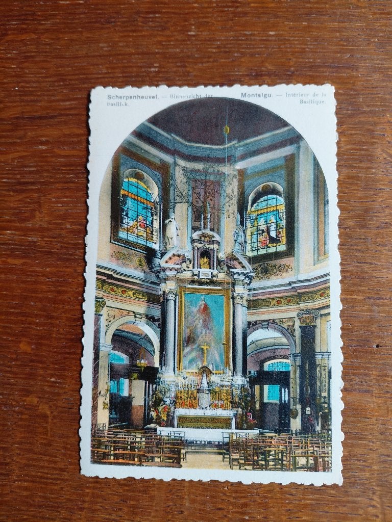 oude postkaart Scherpenheuvel, Ophalen