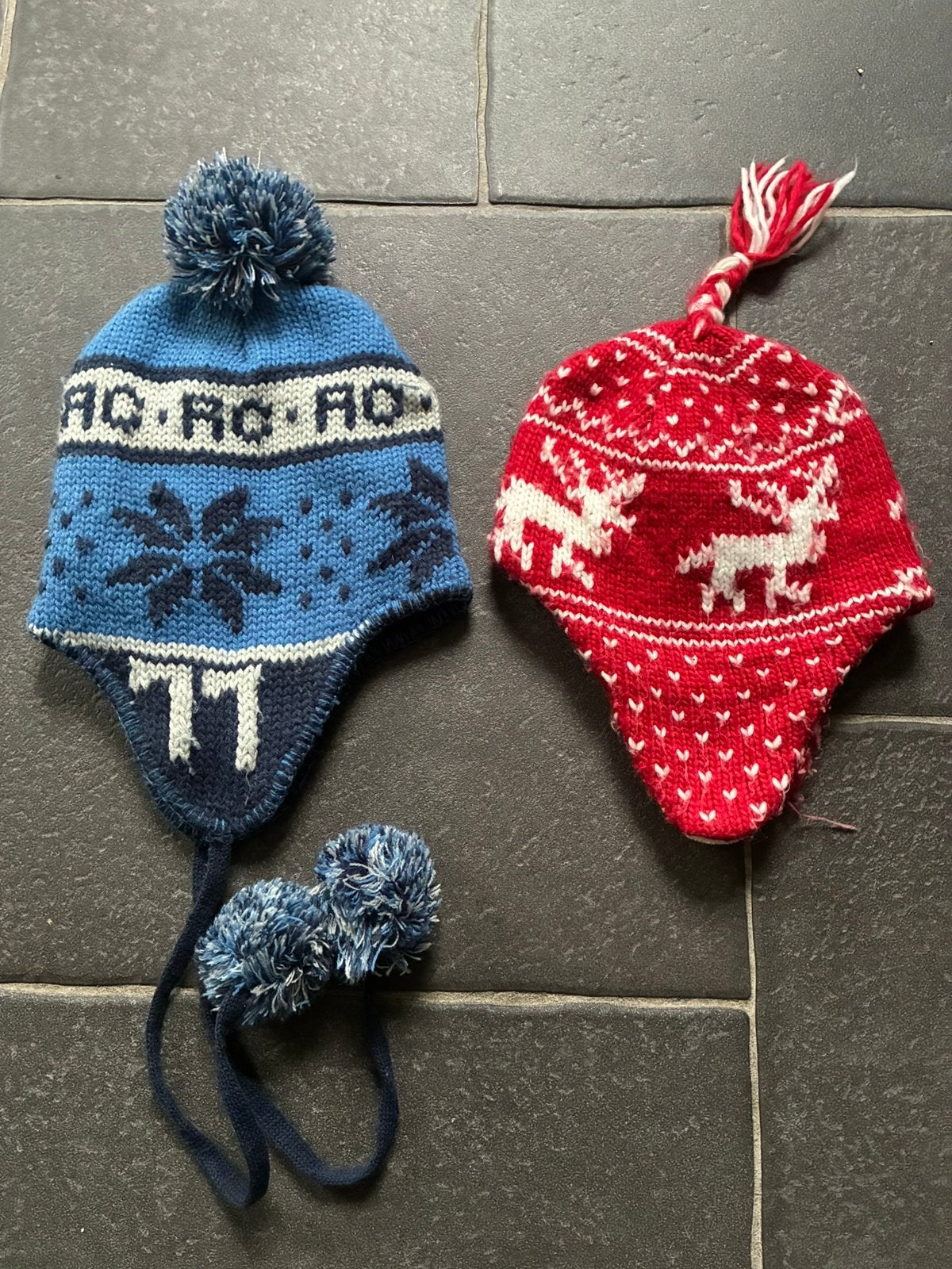 2 bonnets péruviens enfants, taille unique, en bon état., Enlèvement ou Envoi, Utilisé, Garçon ou Fille, Bonnet