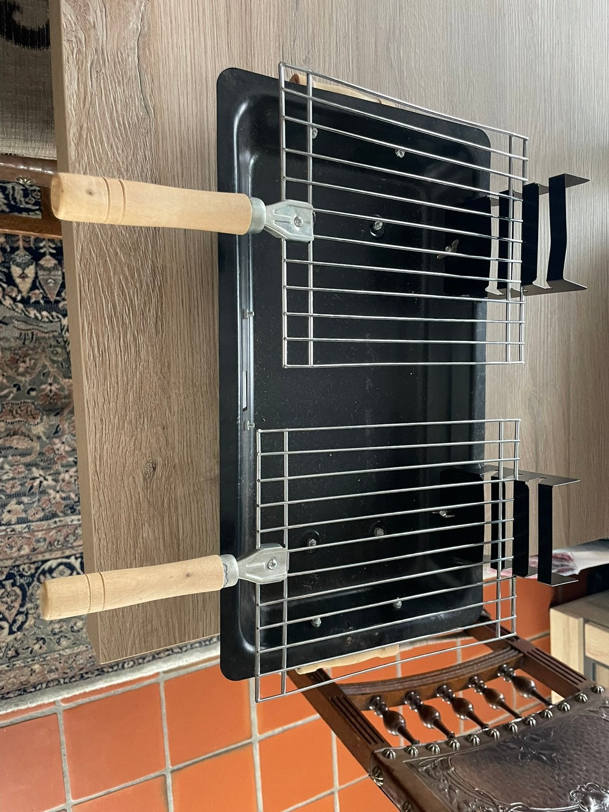 Mini grill en koffiezet voor kamperen, Ophalen, Gebruikt