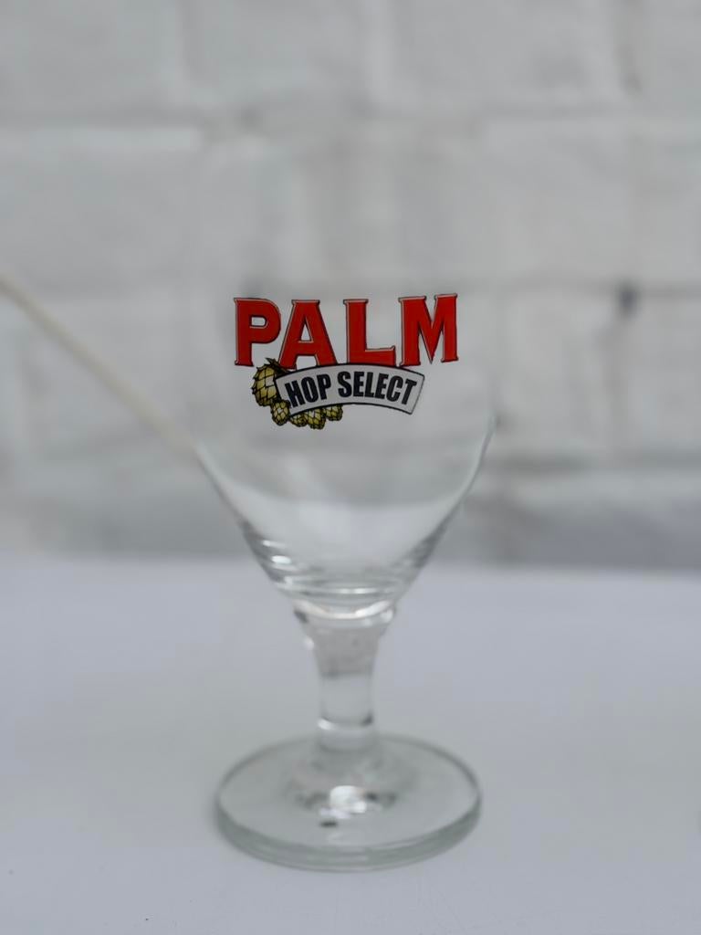 3 verres Palm Hop 33 cl sur pied, Enlèvement, Comme neuf, Verre ou Verres, Palm
