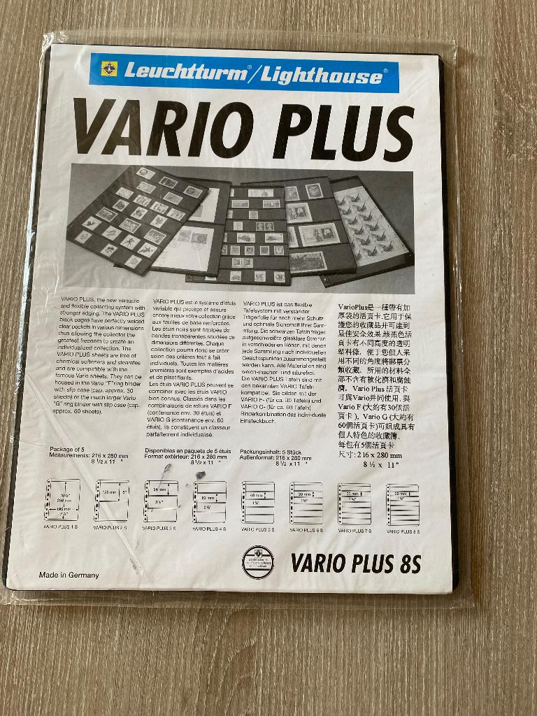 Leuchtturm Vario Plus S8 - set de 5 feuilles, Enlèvement ou Envoi, Album de collection