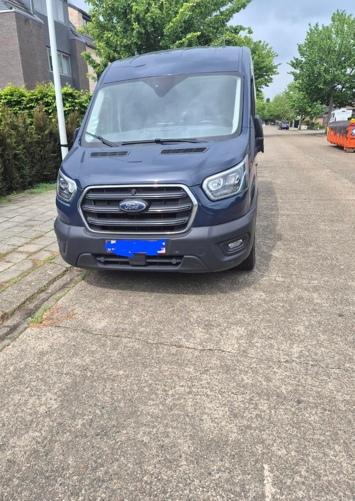 Ford Transit L3H2  2.0 tdci  170pk, Auto's, Bestelwagens en Lichte vracht, Voorwielaandrijving, 1998 cc, Euro 6, Blauw
