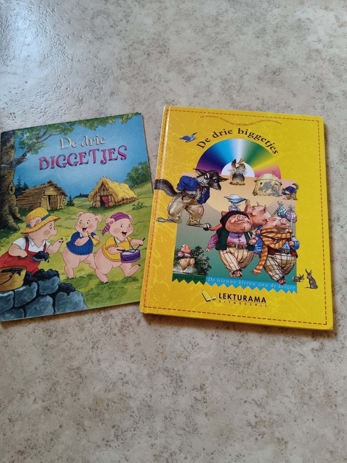 kleuterboek de de drie biggetjes, Ophalen
