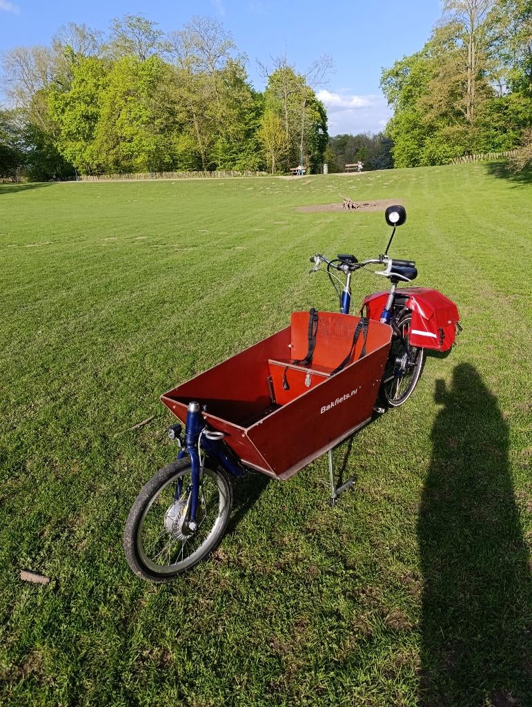 Bakfiets nl elektrische bakfiets, Gebruikt, Elektrisch, 2 kinderen, Ophalen