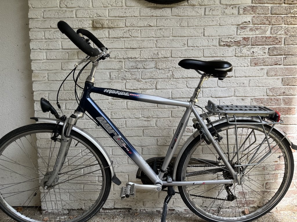 herenfiets, Fietsen en Brommers, Fietsen | Heren | Herenfietsen, Gebruikt, Velgrem, Versnellingen, 53 tot 57 cm