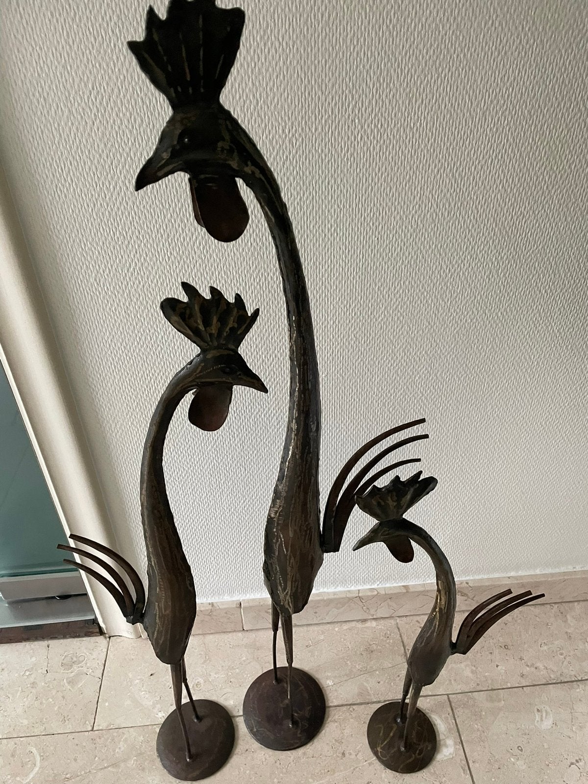 3 ijzeren hanen, Antiquités & Art, Art | Objets design, Enlèvement, Métal