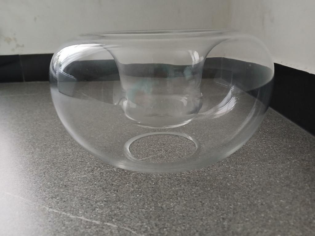 Bijzondere glazen schaal, Schaal, Rond, Ophalen of Verzenden, Glas