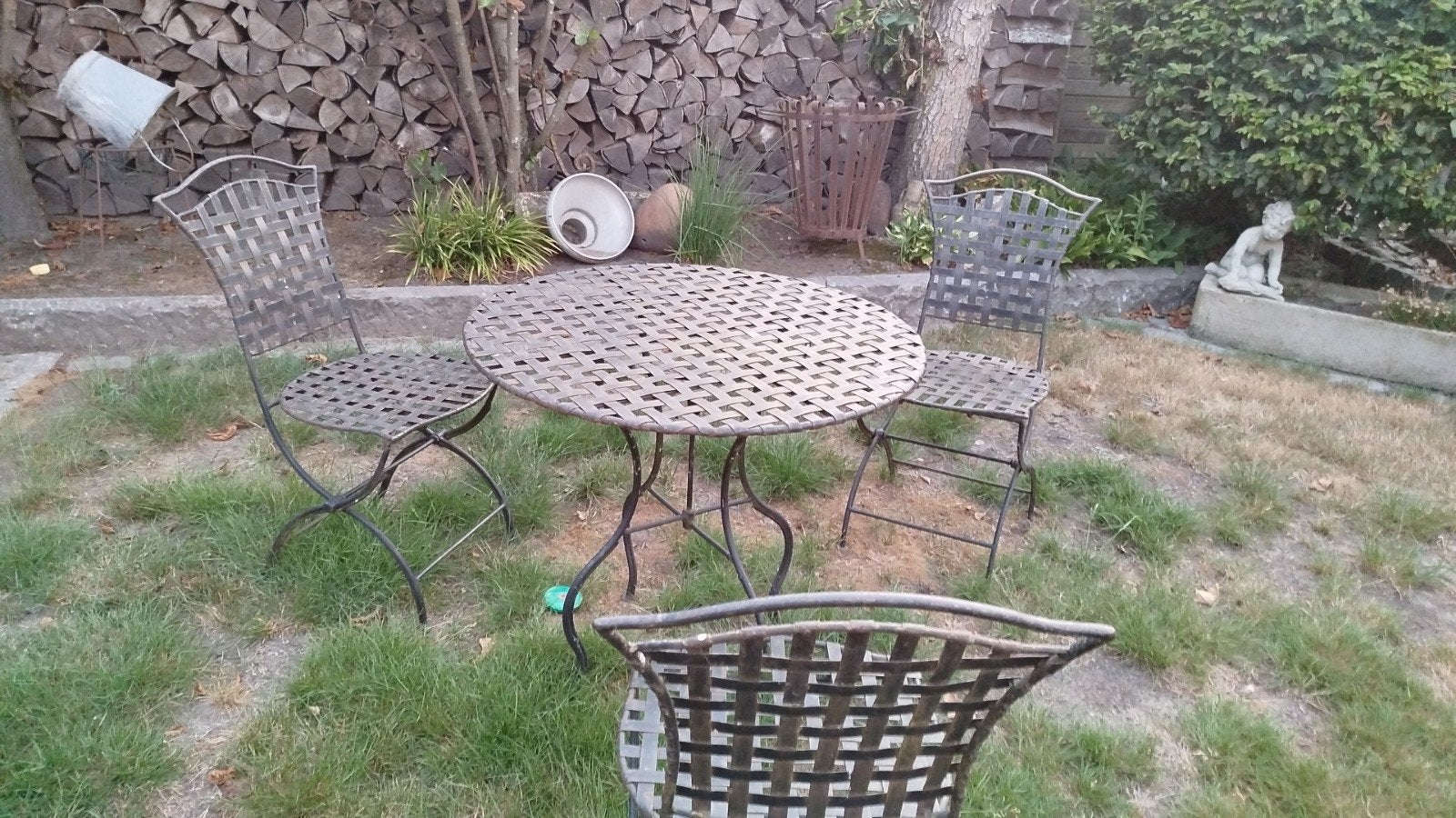 smeedijzer tuinset, Tuin en Terras, Ophalen, Tuinset