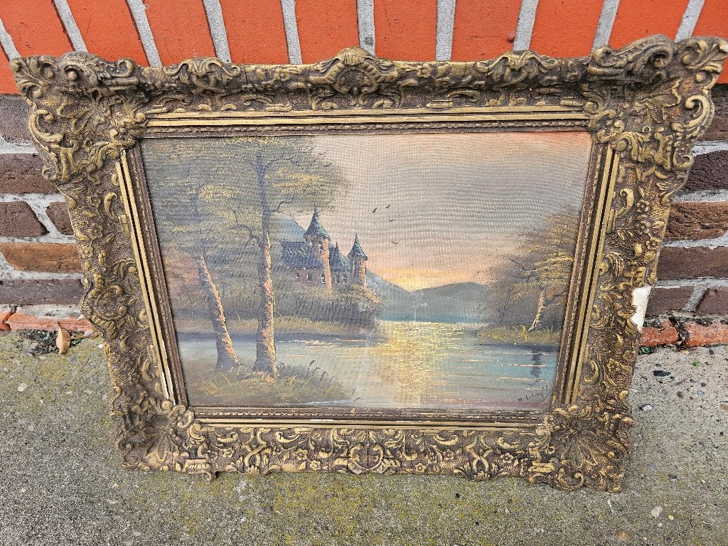 schilderij, Ophalen, Overige stijlen, Doek, Gesigneerd