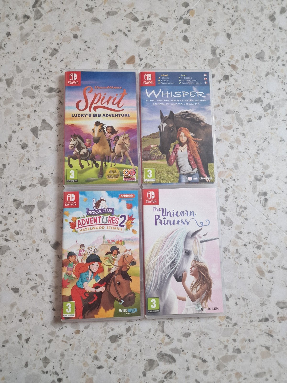 4 Switch Games voor paardenliefhebbers, Enlèvement