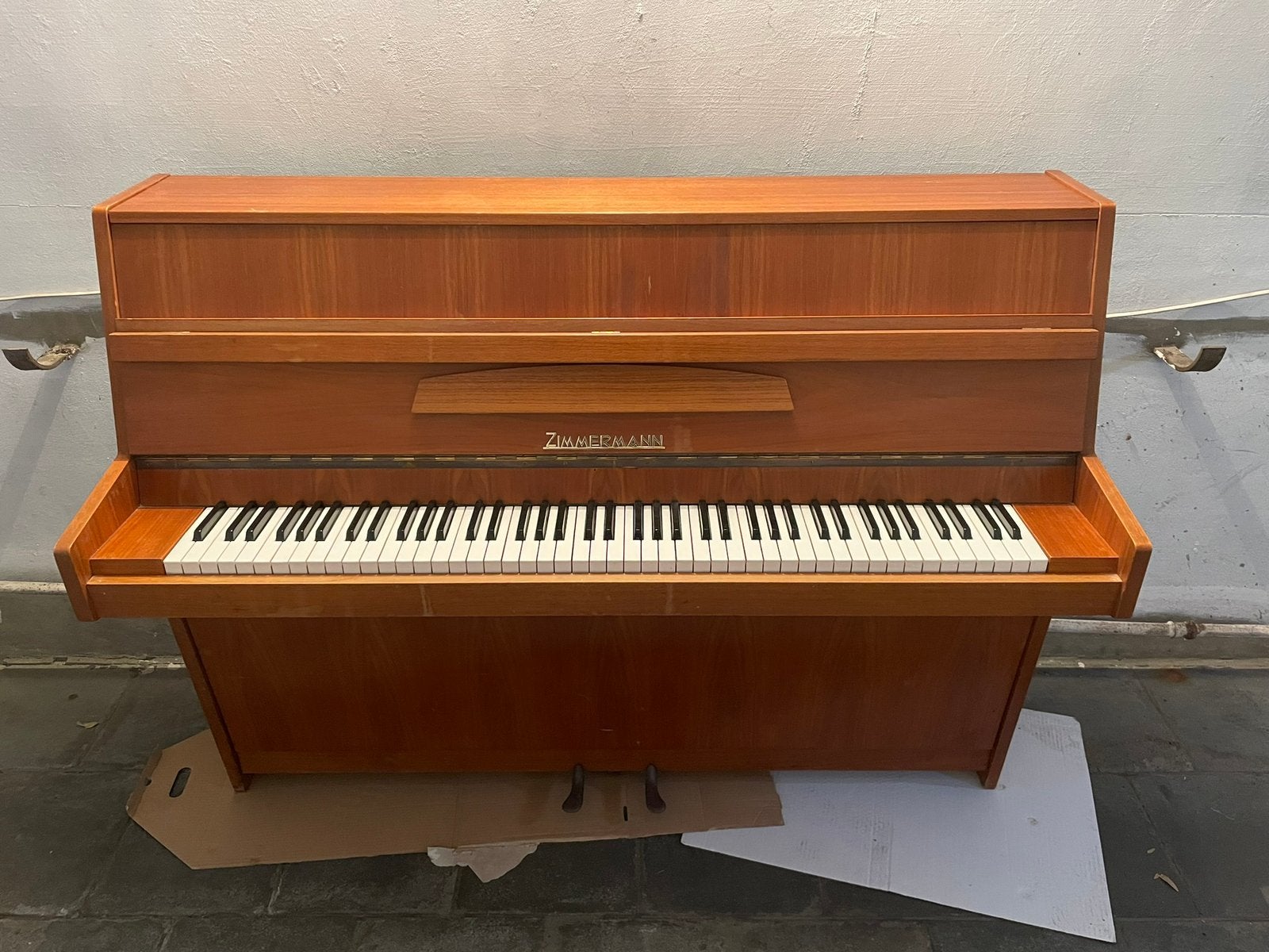 Piano droit Zimmermann, Muziek en Instrumenten, Piano's, Gebruikt, Piano, Bruin, Ophalen