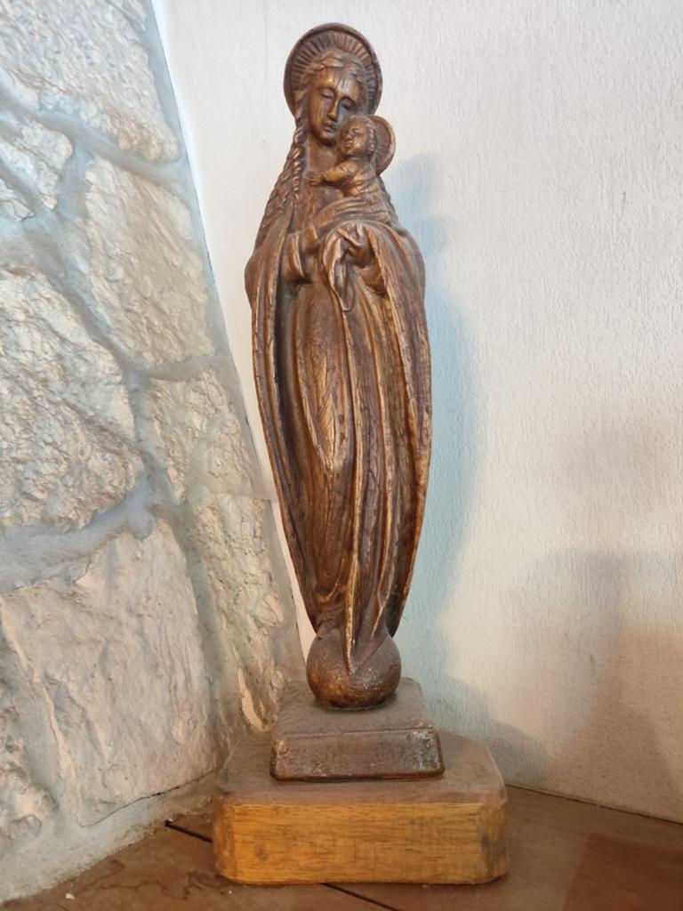 Vintage Maria met kind beeld – religieus / kerkelijk decorat, Ophalen