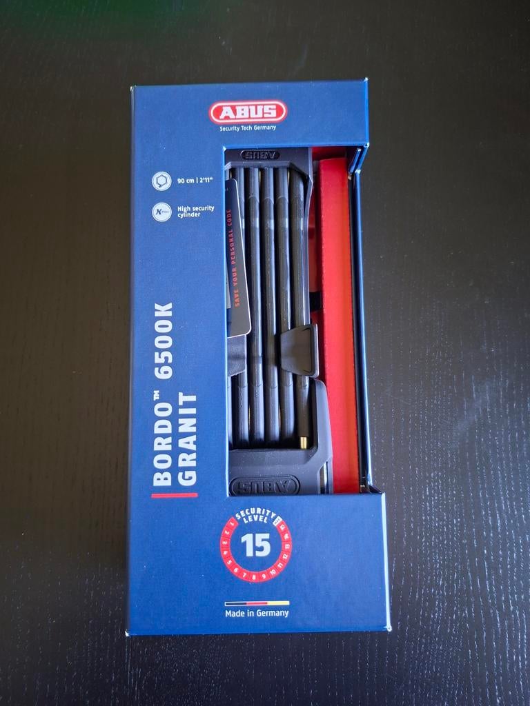 Abus Bordo 6500K Granit vouwslot, Enlèvement, Antivol pliant