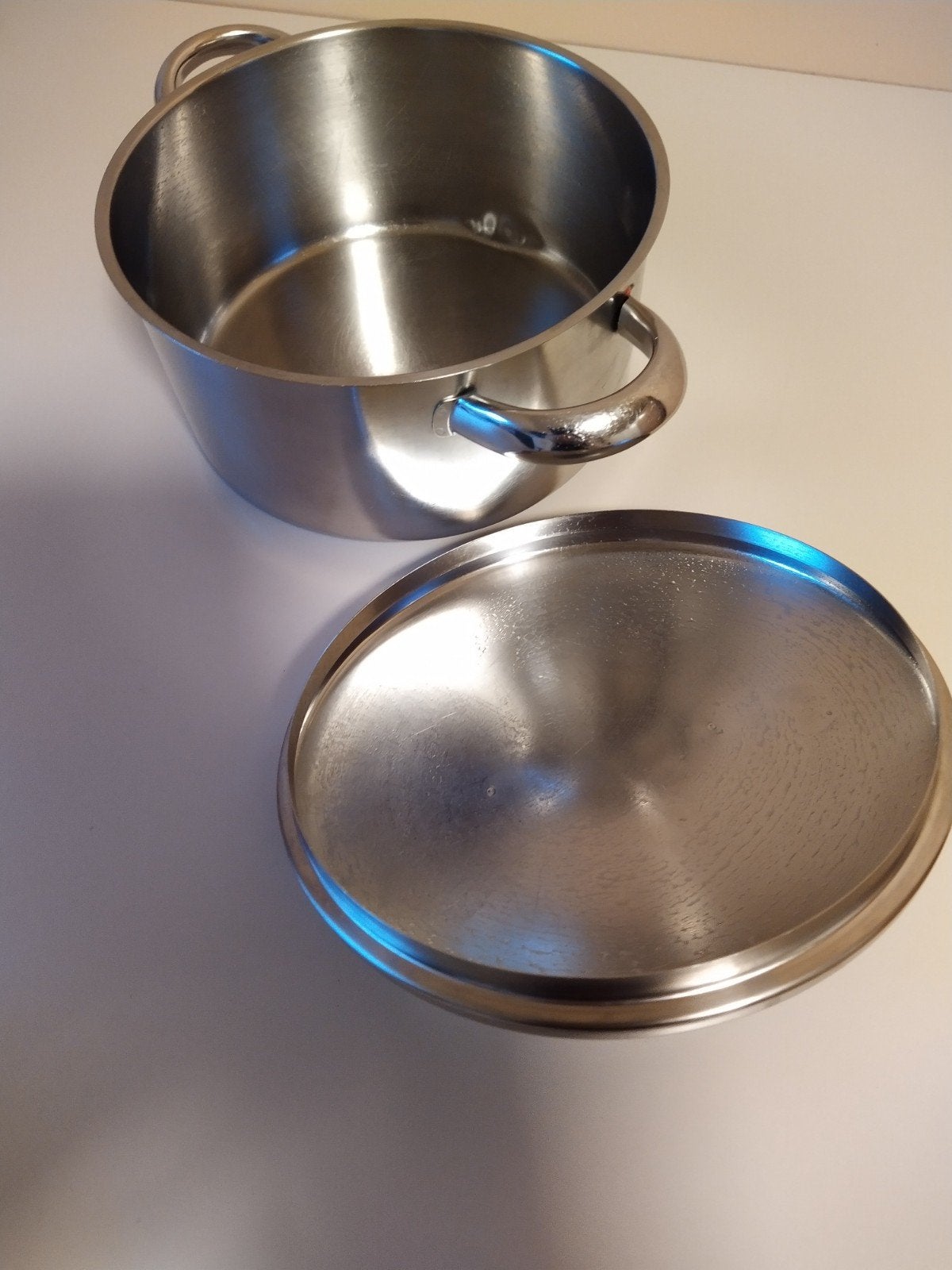 Marmite Demeyere de 19 cm de diamètre, Maison & Meubles, Inox, Demeyere, Enlèvement ou Envoi, Utilisé