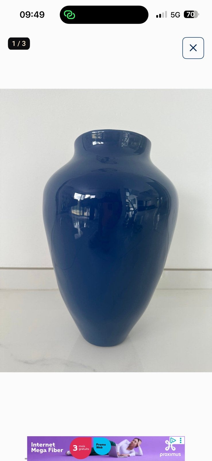 Vase artisanal westwing, Ophalen, Zo goed als nieuw