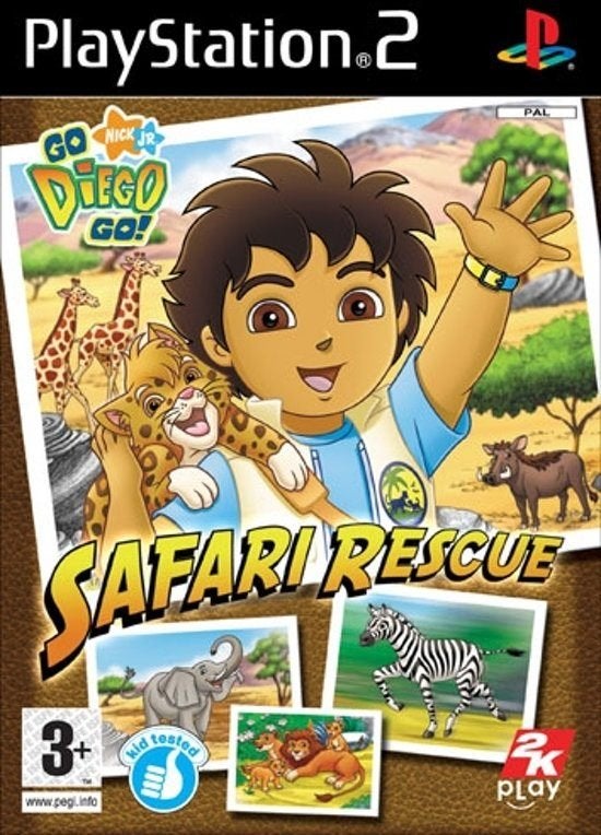 Go Diego Go! Safari Rescue, Games en Spelcomputers, Games | Sony PlayStation 2, Avontuur en Actie, Gebruikt, 1 speler, Ophalen of Verzenden
