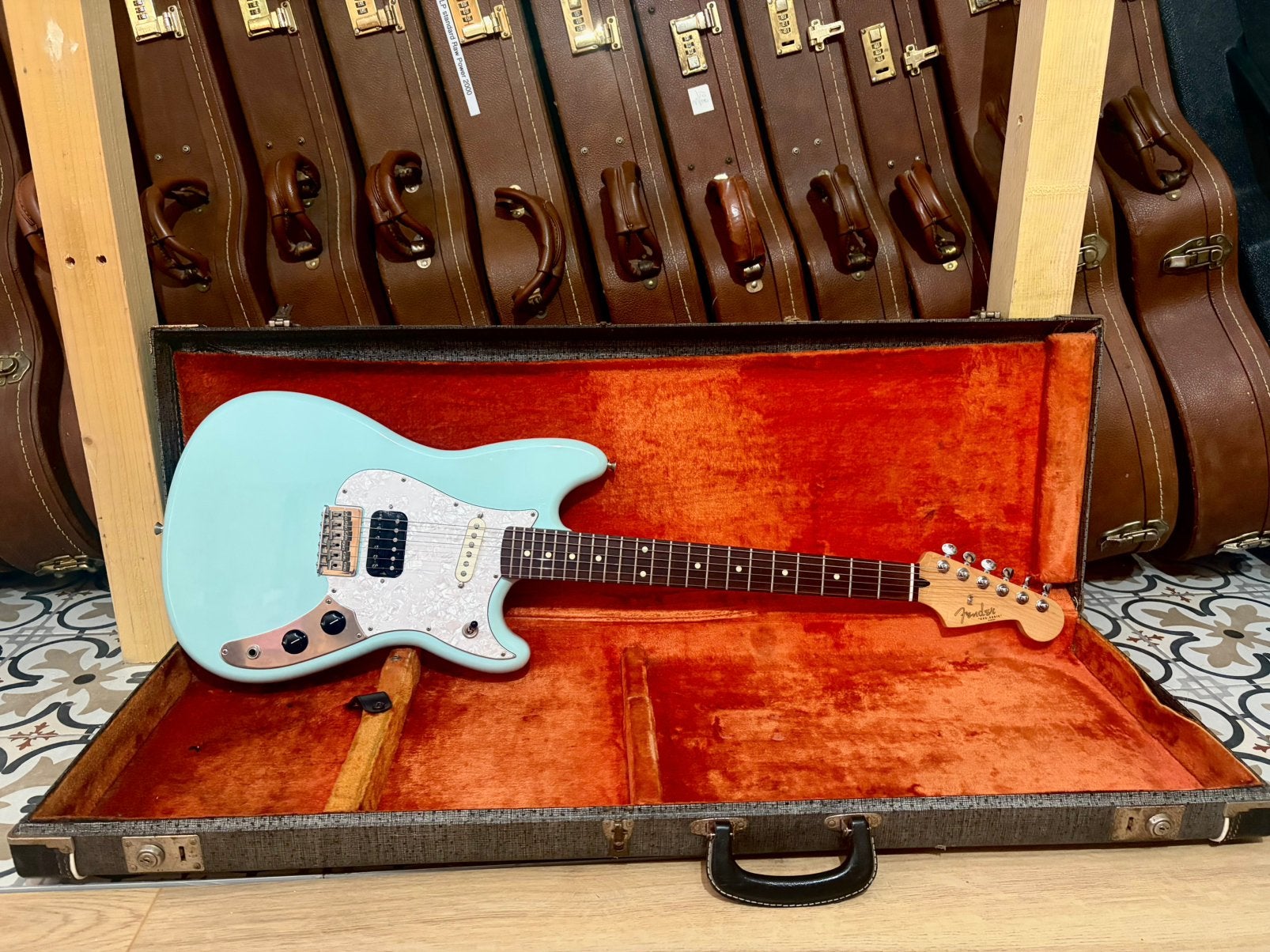 Fender Duo-Sonic 2016 sea foam Green upgrade Cyclone, Muziek en Instrumenten, Overige Muziek en Instrumenten, Zo goed als nieuw