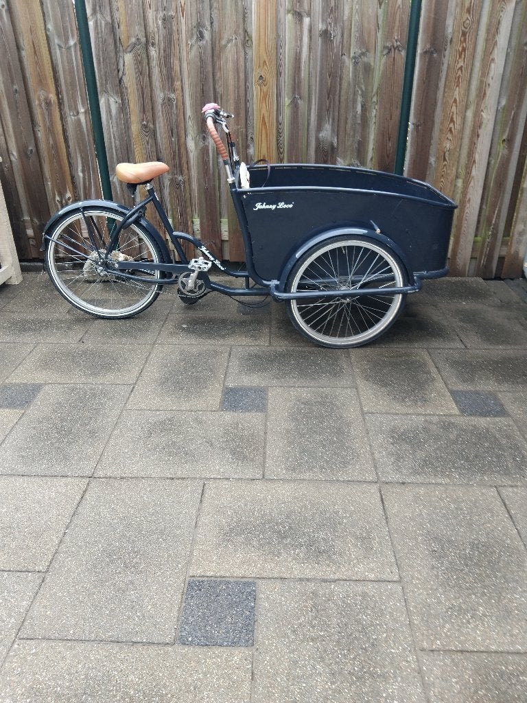 Bakfiets electrische Johnny loco, Fietsen en Brommers, Fietsen | Bakfietsen, Gebruikt, Johnny Loco, 2 kinderen, Ophalen