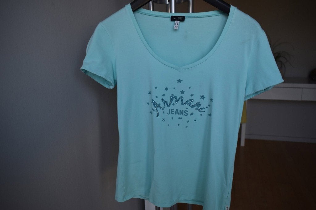 T shirt, Kleding | Dames, ARMANI JEANS, Ophalen of Verzenden, Zo goed als nieuw, Maat 42/44 (L)