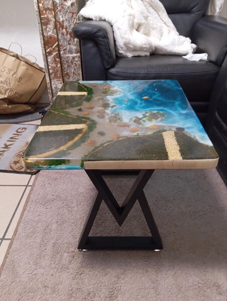 Table résine epoxy, Maison & Meubles, Enlèvement ou Envoi