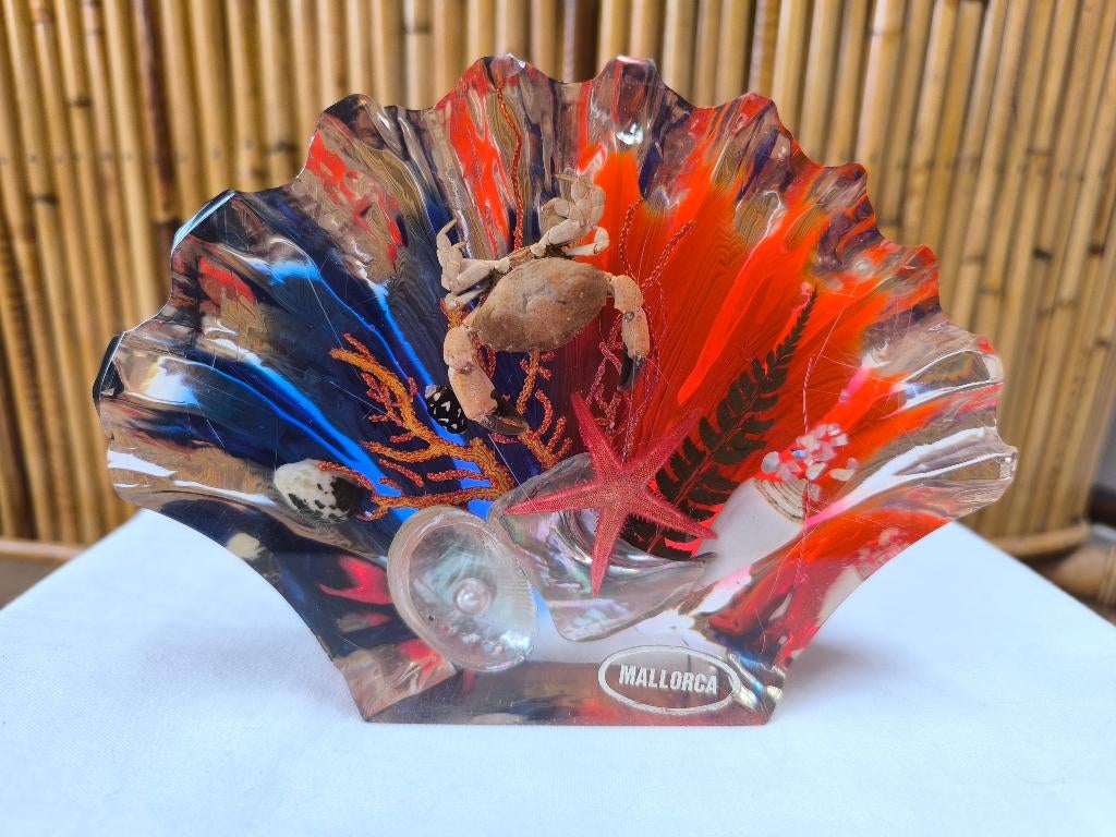Objet de décoration en plexi transparent avec déco marine, Enlèvement ou Envoi